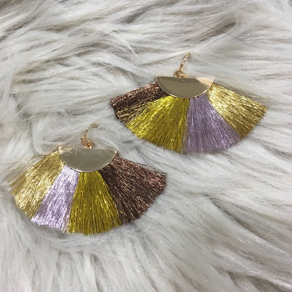 Boutique fringe tassel trendy fashion earrings - Picture 2 of 5
